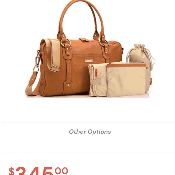 Stroksak diaper bag in a beautiful camel tan colour. - Picture 3 of 14